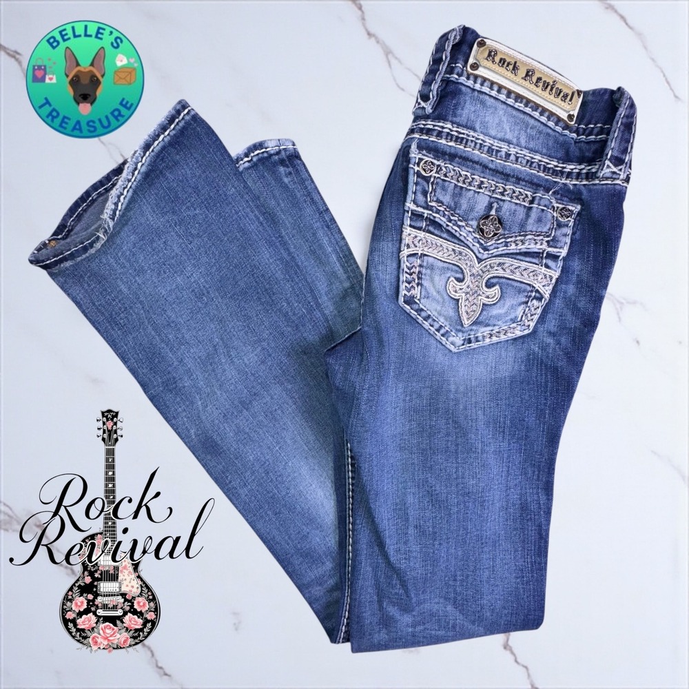 Rock Revival Blue Boot Cut Jeans